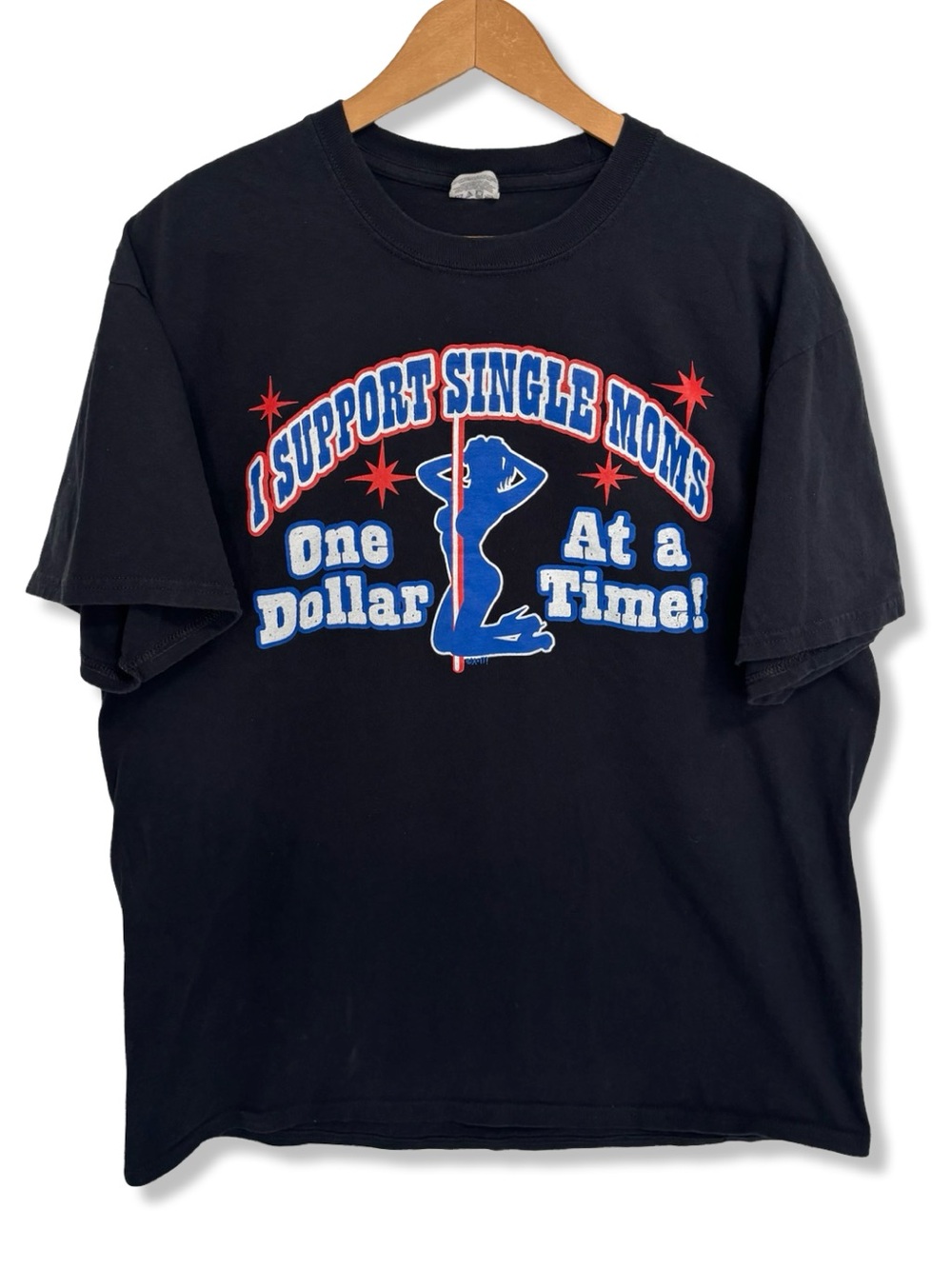 Support Single Moms Graphic Tee - Black